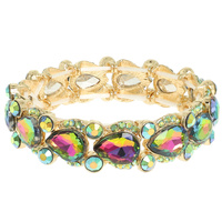 MULTI-CUT CRYSTAL EMBELLISHED BRACELET