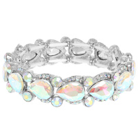 MULTI-CUT CRYSTAL EMBELLISHED BRACELET