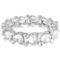 MULTI-CUT CRYSTAL EMBELLISHED BRACELET