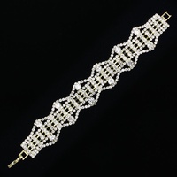 WIDE RHINESTONE CLASP BR