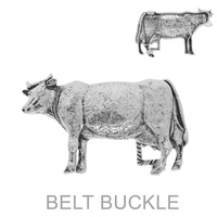WESTERN COW BELT BUCKLE