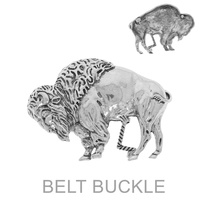 WESTERN BUFFALO BELT BUCKLE