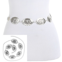 WESTERN FLORAL BUTTERFLY CONCHO BELT