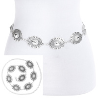 WESTERN OVAL CONCHO BELT