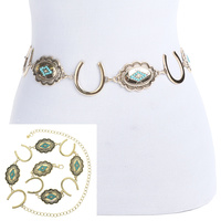 WESTERN HORSESHOE CONCHO BELT