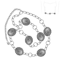 Western Charms Chain 50" Belt - Concho