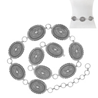 WESTERN CONCHO FASHION BELT-SM