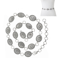 WESTERN CONCHO FASHION BELT-SM