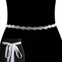 SPIRAL RHINESTONE WEDDING PARTYBELT