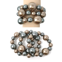 3 LINE PERAL STRETCH BRACELET