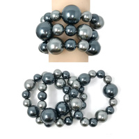 3 LINE PERAL STRETCH BRACELET