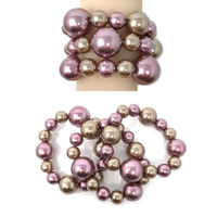 3 LINE PERAL STRETCH BRACELET