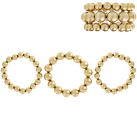 3 PCS PEARL STRETCH BRACELET