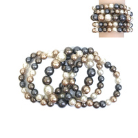 5PCS PEARL STRETCH BRACELET