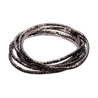 6 PC RHINESTONE STRETCH BRACELET