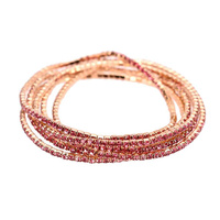 6 PC RHINESTONE STRETCH BRACELET