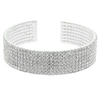 MULTI-LINE CRYSTAL RHINESTONE PAVE BRACELET