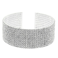 MULTI-LINE CRYSTAL RHINESTONE PAVE BRACELET