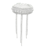 RHINESTONE PAVE TASSEL WRAP BRACELET