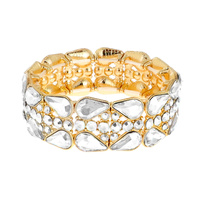 GEM BLING CASTING STONE STRETCH BRACELET