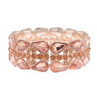 GEM BLING CASTING STONE STRETCH BRACELET