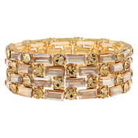 BLING GEMSTONE STRETCH EVENING BRACELET