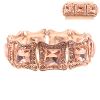 SQUARE MIRROR STETCH STONE BRACELET