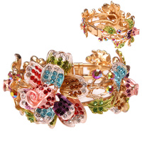 STONE ROSE HINGE BRACELET