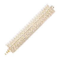 MULTI COLOR RHINESTONE CLASP BRACELET