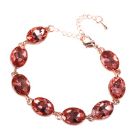 OVAL STONE LINK BRACELET