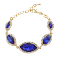 MIRRORED HALO TEARDROP BRACELET