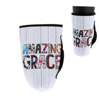 AMAZING GRACE WESTERN SPIRITUAL DRINKING SLEEVE INSULATED TUMBLER HOLDER