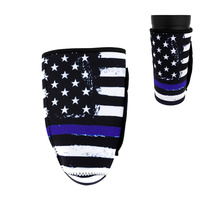 BLUE LINE AMERICAN FLAG TUMBLER DRINK SLEEVE
