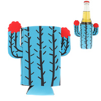 CACTUS-WESTERN INSULATED DRINKING CACTUS COOLER  AND HOLDER