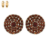 Dressy Stone Clip Earrings