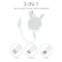 6 IN 1 UNIVERSAL USB CHARGER RETRACTABLE CABLE