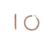 30MM RHINESTONE HOOP EARRING