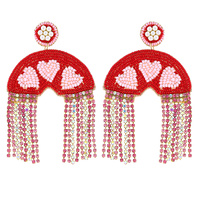 HEART RAINBOW TASSEL POST ER