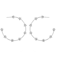 STARS STATION OPEN HOOP EARRINGS