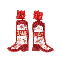 WESTERN GAME DAY COWBOY BOOTS EARRINGS