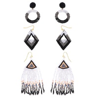 WESTERN SEED BEAD 3-IN-1 TRIO EARRINGS