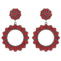 WESTERN TQ CIRCLE EARRINGS