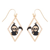 HALLOWEEN CHARACTER ENAMEL COATED EARRINGS