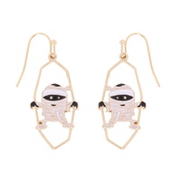 HALLOWEEN CHARACTER ENAMEL COATED EARRINGS