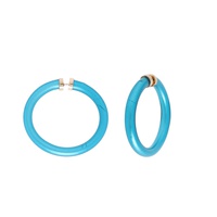 44MM MEDIUM IRIDESCENT JELLY HOOP EARRINGS