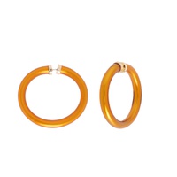 44MM MEDIUM IRIDESCENT JELLY HOOP EARRINGS