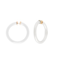 44MM MEDIUM IRIDESCENT JELLY HOOP EARRINGS