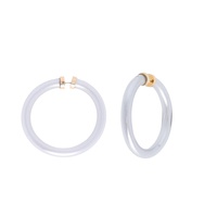 44MM MEDIUM IRIDESCENT JELLY HOOP EARRINGS