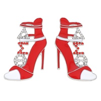 AFROCENTRIC SORORITY CRYSTAL STILETTO EARRINGS