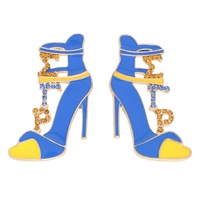 AFROCENTRIC SORORITY CRYSTAL STILETTO EARRINGS
